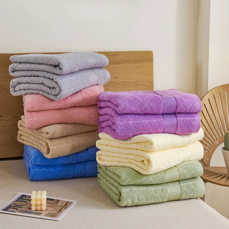 Afralia™ Cotton Jacquard Towel Blanket for Adult Summer Air Conditioning, Sofa Cover