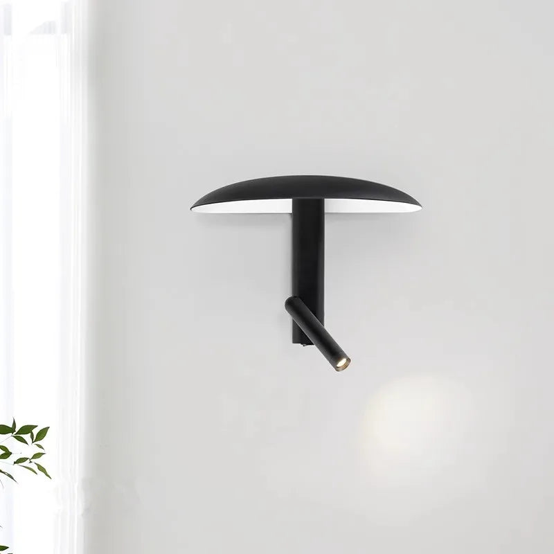 Afralia™ Mushroom Umbrella Wall Lamp: Nordic Minimalist Bedroom Living Room LED Light