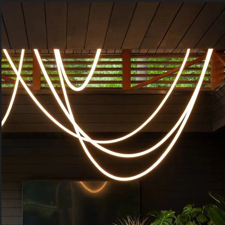 Afralia™ LED Pendant Light: Nordic Minimalist Design for Living Room, Staircase, Restaurant & Villa