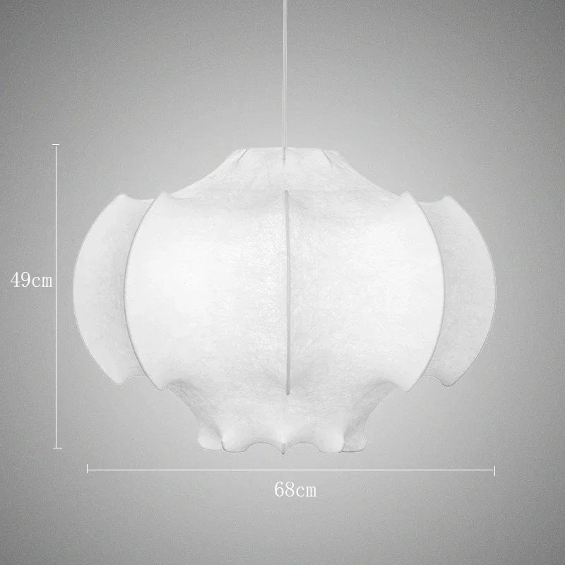 Afralia™ Silk Cocoon Pendant Light for Living Room Bedroom Dining Decor