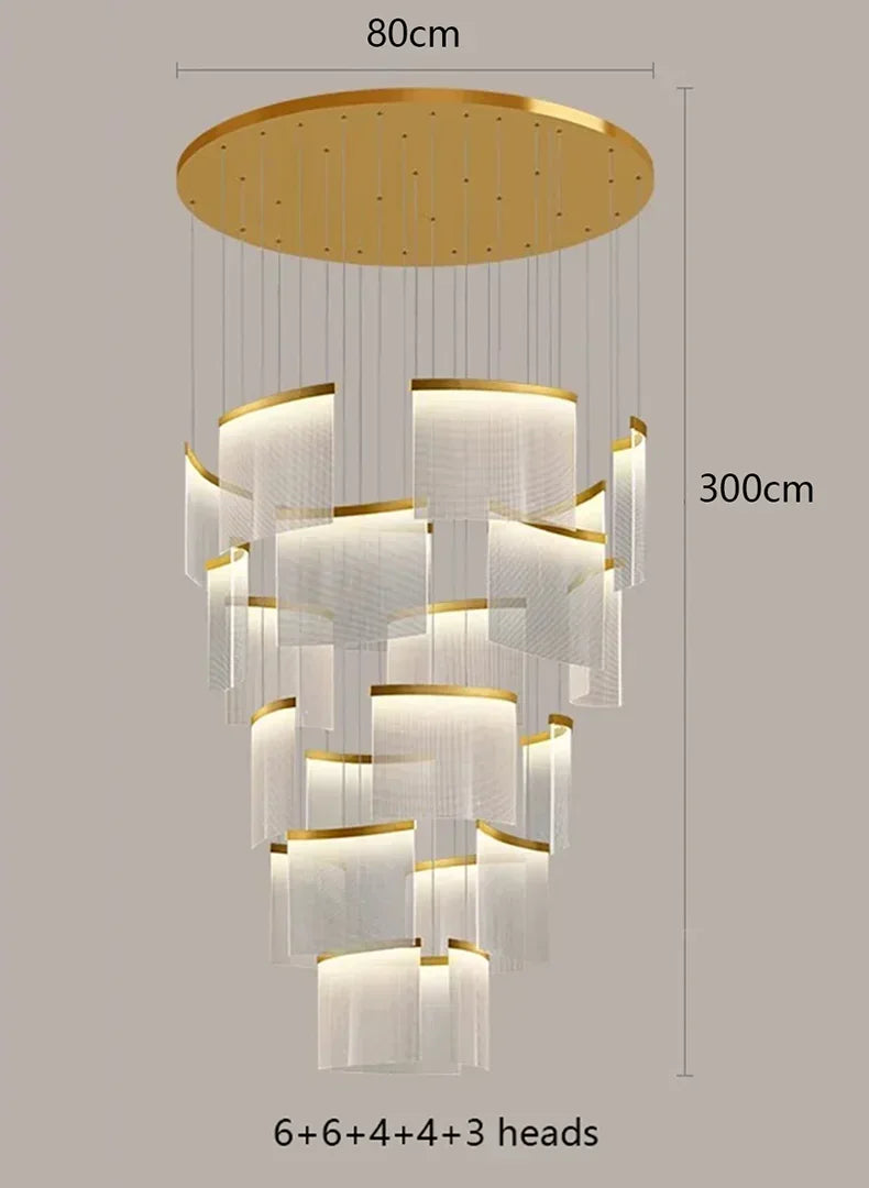 Afralia™ Elegant LED Ceiling Chandelier for Modern Bedroom and Dining Room