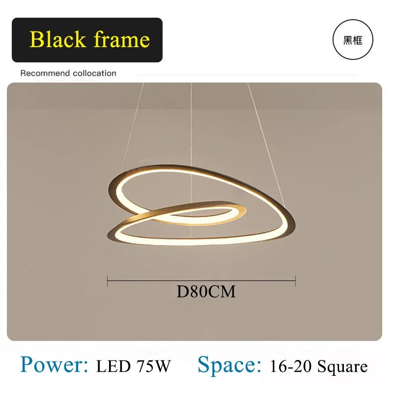 Afralia™ Kepler Round LED Chandelier for Living Room Decor White Pendant Lamp