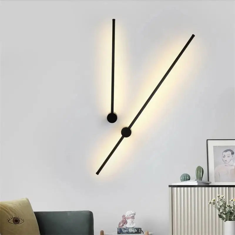 Afralia™ Creative Staircase Wall Lights: LED Strip Wall Lamp for Living Room