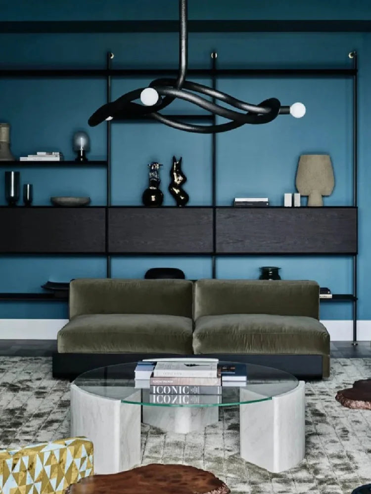 Afralia™ Art Deco Chandelier: Modern Luxury Dimmable Light for Dining and Living Room