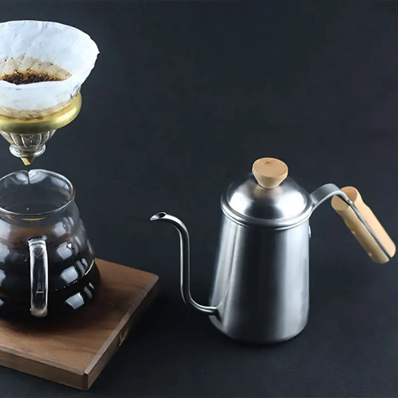Afralia™ Stainless Steel Gooseneck Kettle for Coffee Maker