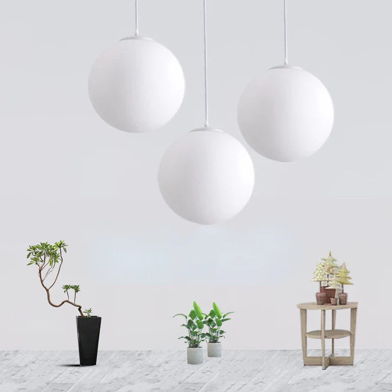 Afralia™ Acrylic Ball Pendant Lights Modern Nordic Led Hanging Lamp for Living Room