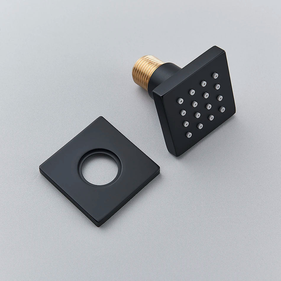 Afralia™ Brass Square Body Spray Shower Jets for Luxury Spa Massage Experience