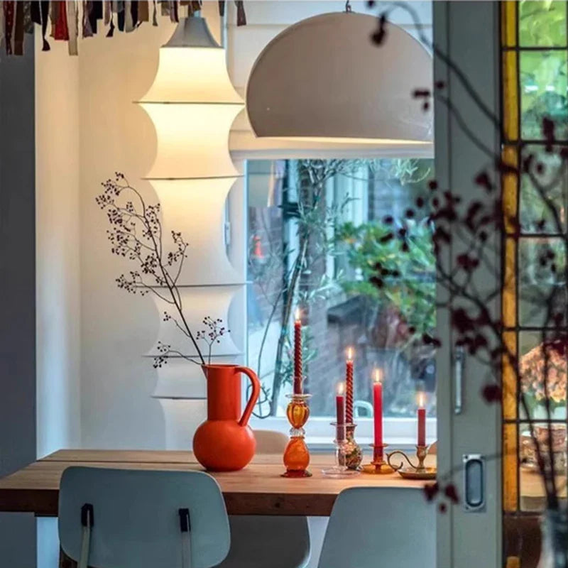 Afralia™ Cream Silk Japanese LED Floor Lamp for Modern Living Room Décor