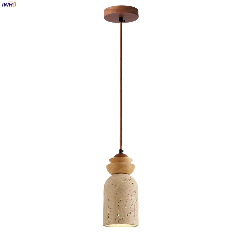 Afralia™ Wood LED Pendant Light for Home Decor and Ambiance