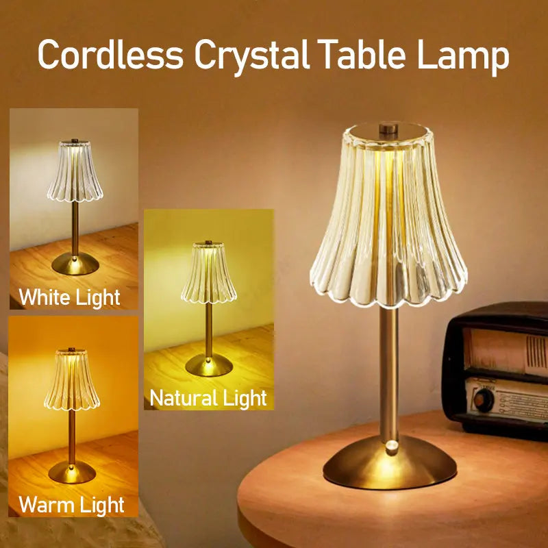 Afralia™ Wireless Touch Table Lamp LED Night Light for Home Decor