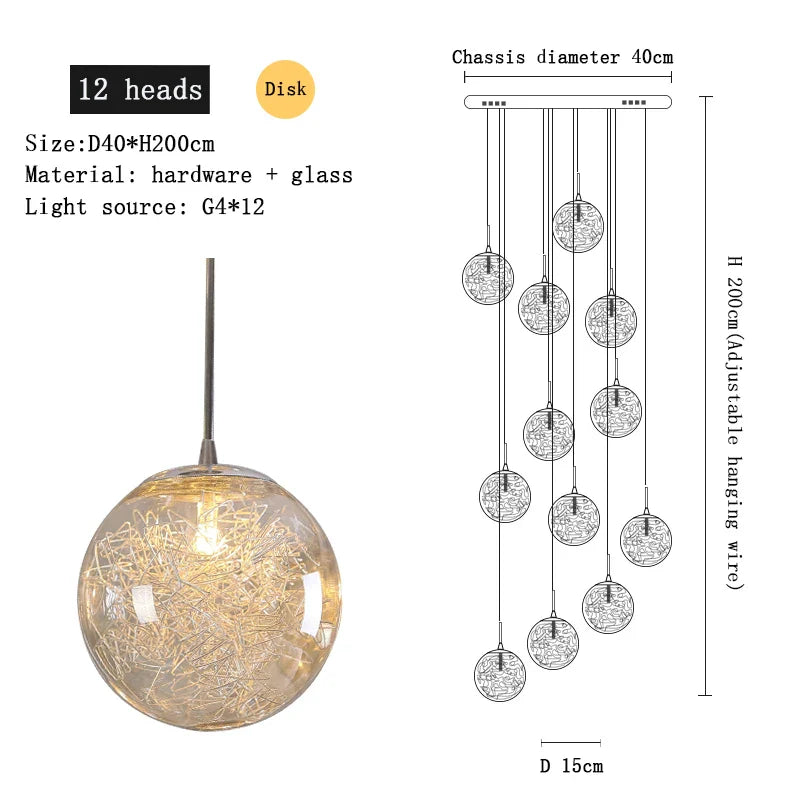 Afralia™ Crystal Ceiling Chandelier for Modern Loft Living Room, Home, Hotel, Kitchen, Bedroom Lighting