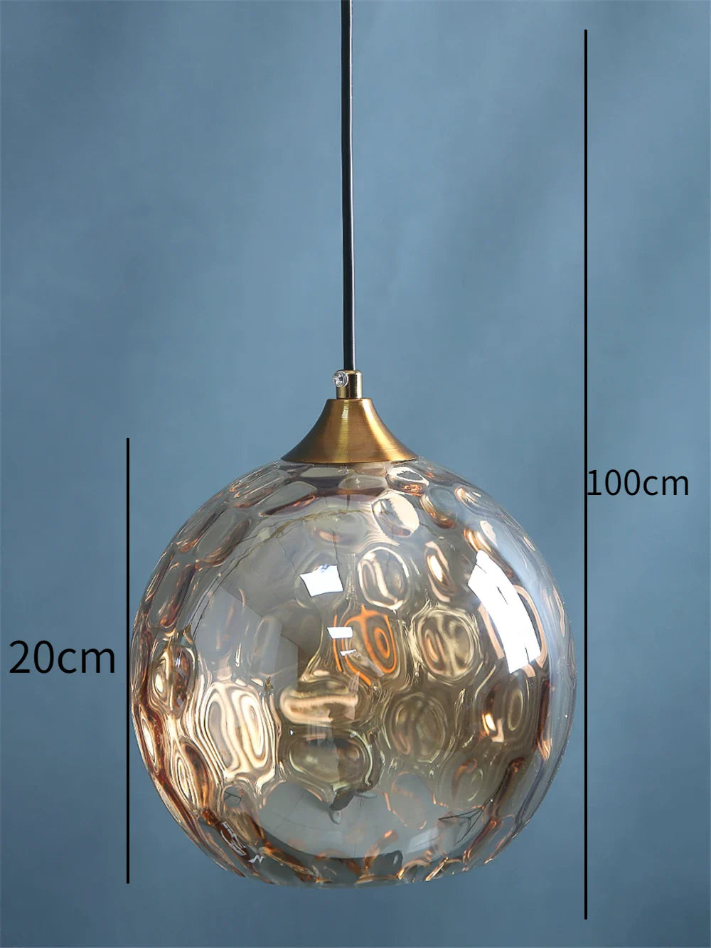 Afralia™ Glass Ball Pendant LED Chandelier for Bedroom Dining Room Kitchen