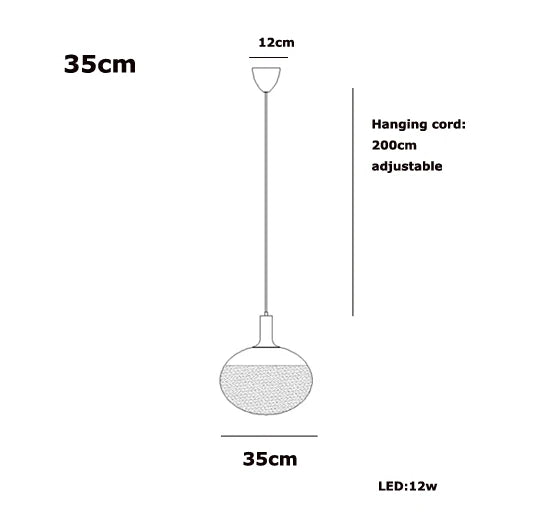 Afralia™ Matt Glass Dimmable LED Ceiling Chandelier for Dinning Room