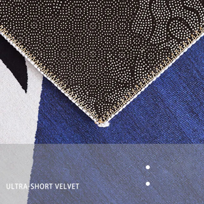 Afralia™ Grey Crystal Velvet Entrance Rug - Luxe Absorbent, Anti-Slip, Easy-Clean Living Room Carpet