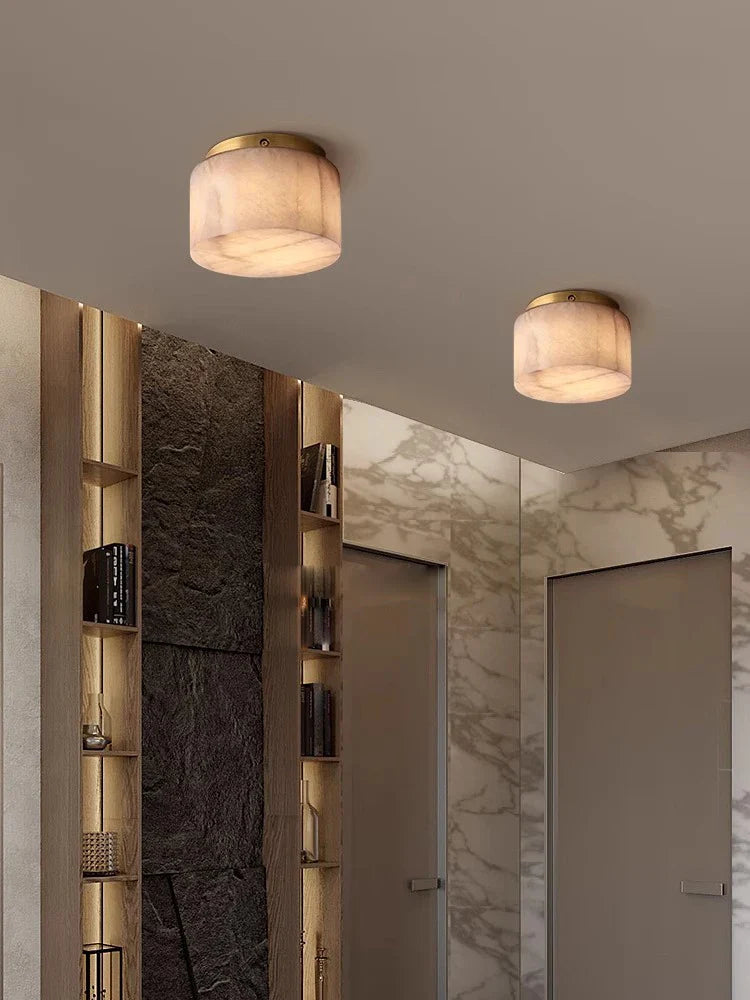 Afralia™ Spanish Mica Ceiling Light for Elegant Dining Room Decor