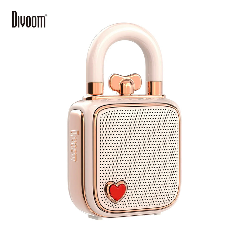 Afralia™ LoveLock Mini Bluetooth Speaker - Pink, Retro Design, 5W Sound Box