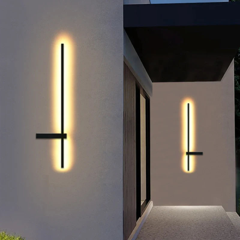 Modern LED Wall Lamp Art Deco Bedroom Sconces Black White Aluminum Afralia™