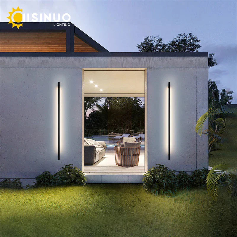 Afralia™ Outdoor Wall Lamp Sconce Light for Garden Porch, Garage, Courtyard - Black