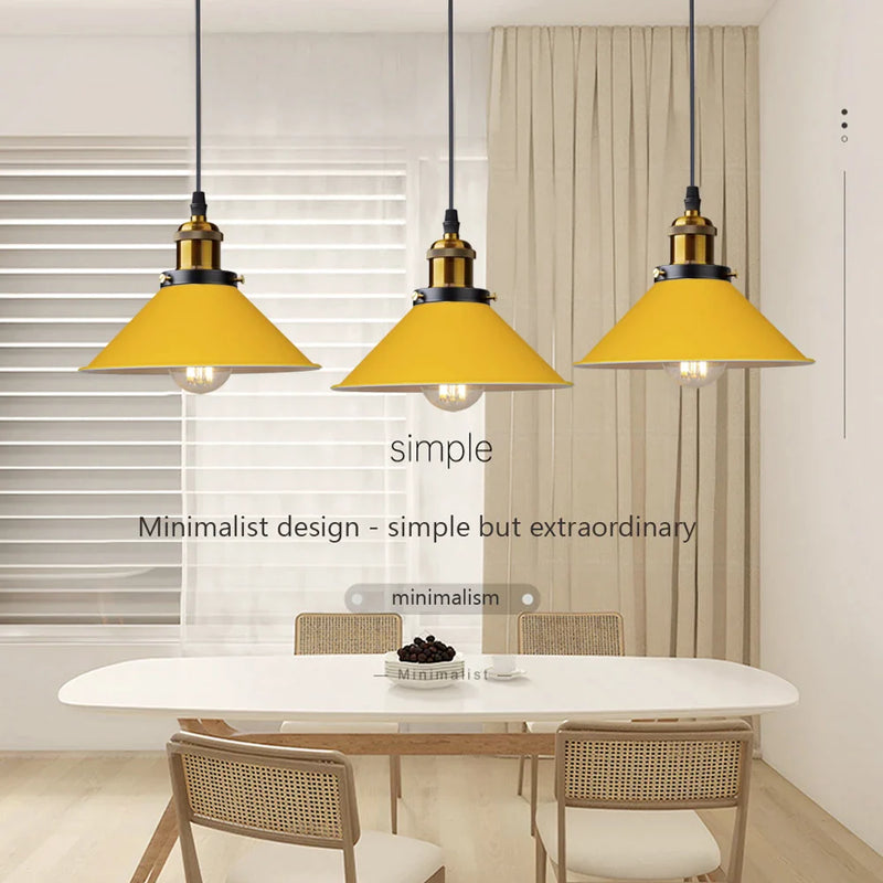 Afralia™ Nordic LED Pendant Light with Lampshade for Home Living Room Decoration