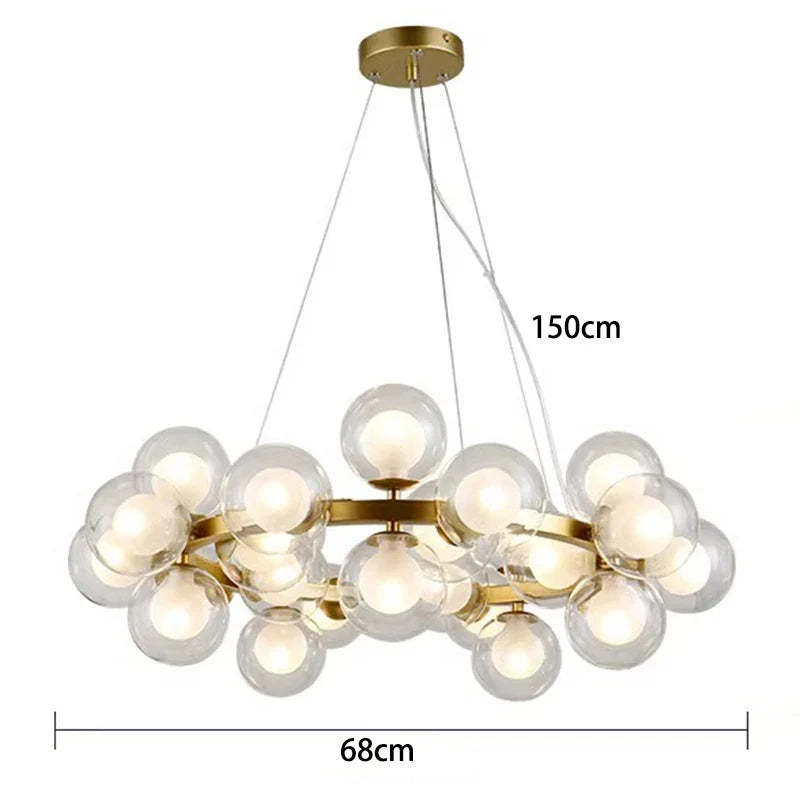 Afralia™ Modern LED Pendant Chandelier for Living Room & Dining Room Lighting
