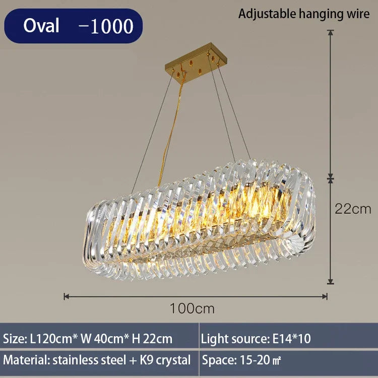 Afralia™ Modern Crystal LED Chandelier for Living Room and Bedroom Ceiling Lighting