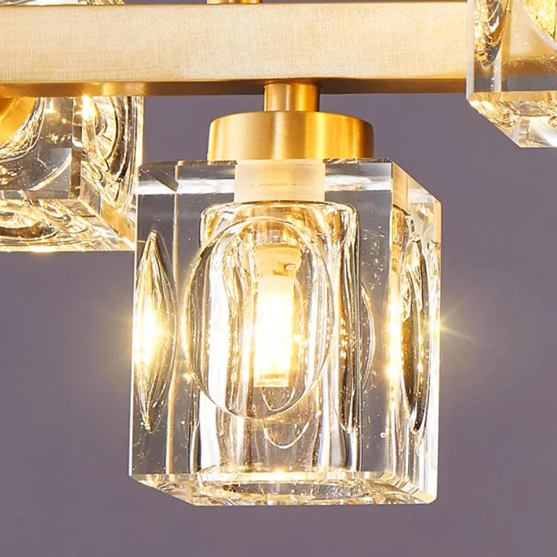 Afralia™ Crystal Chandelier: Elegant Ceiling Light for Living & Dining Room, Luxury Pendant Lamp