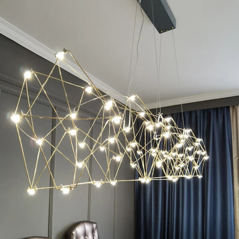 Afralia™ Elegant Stainless Steel Chandelier for Modern Spaces