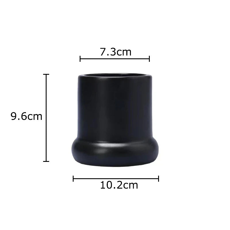 Afralia™ Ceramic Candle Holder Cylinder Candlestick Aroma Diffuser Home Decoration