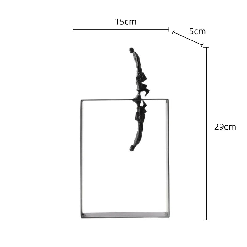 Afralia™ Abstract Resin Sculpture Encounter Ornament - Home Decor Figurine