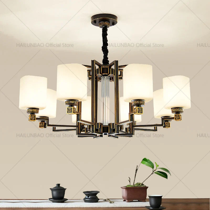 2024 New Duplex Villa Chandelier: Afralia™ High Jump Floor Hollow Lamps Lighting