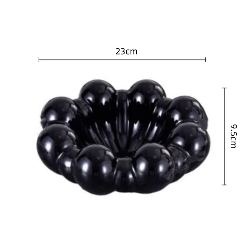 Afralia™ Ceramic Fruit Plate Flower Tray Home Decoration Storage Container