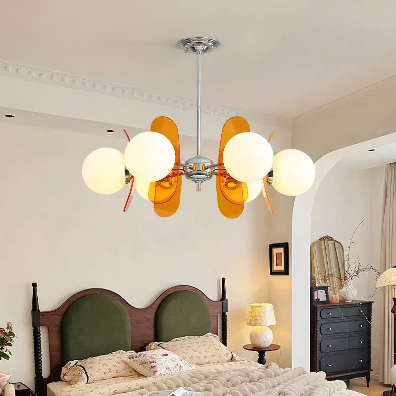 Afralia™ Medieval Glass Chandelier: Bauhaus Suspension Pendant Lamp for Dining Table