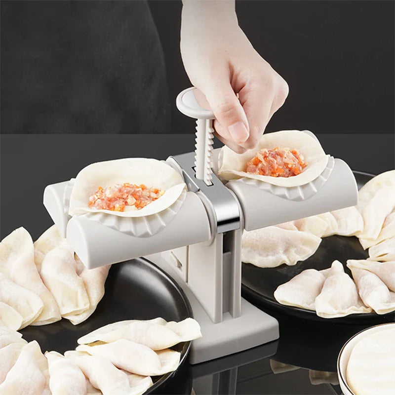 Afralia™ Dumplings Press: Double Head Automatic Empanadas Ravioli Maker