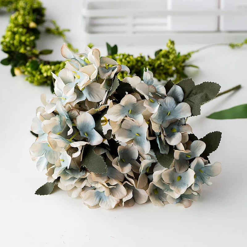 Afralia™ Hydrangea Branch Decor - High Quality Artificial Silk Flowers for Home Wedding Party