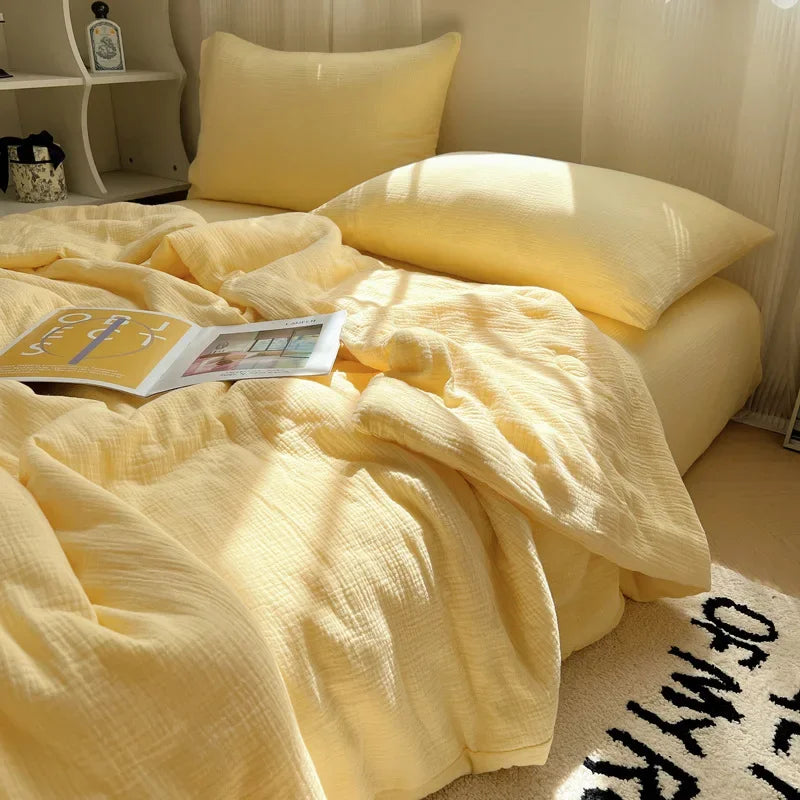 Afralia™ Cooling Wrinkled Yarn Summer Blanket - Breathable & Thin Comforter