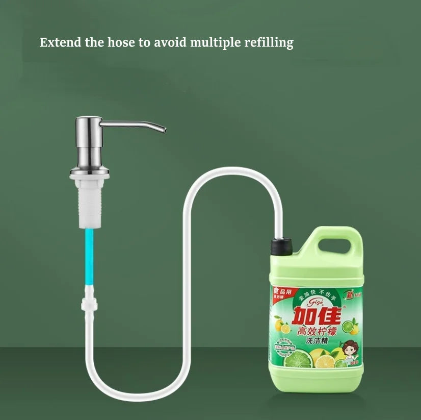 Afralia™ Kitchen Sink Soap Dispenser with Extension Tube and Press Extractor