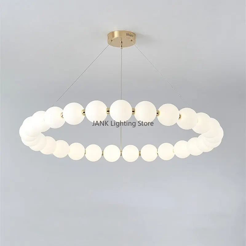 Afralia™ Nordic Magic Beans Pendant Double Layer LED Chandelier for Home Improvement