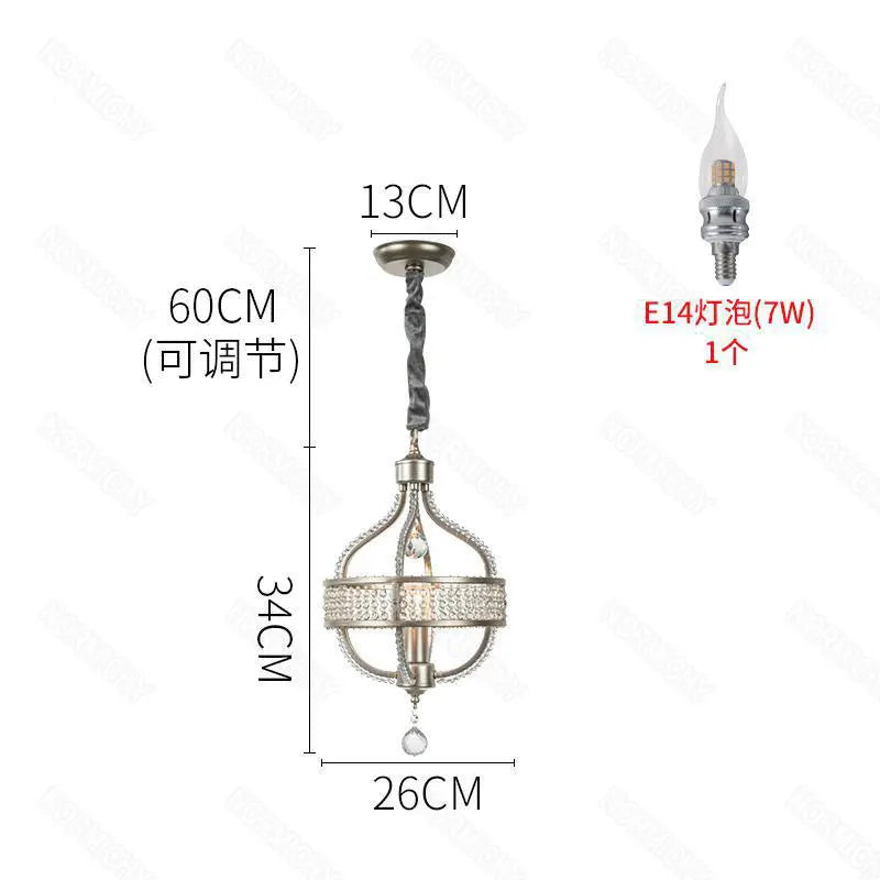 Afralia™ Crystal Chandelier: Elegant France Chrome Pendent Lamp for Living Room, Dining Room, Bedroom