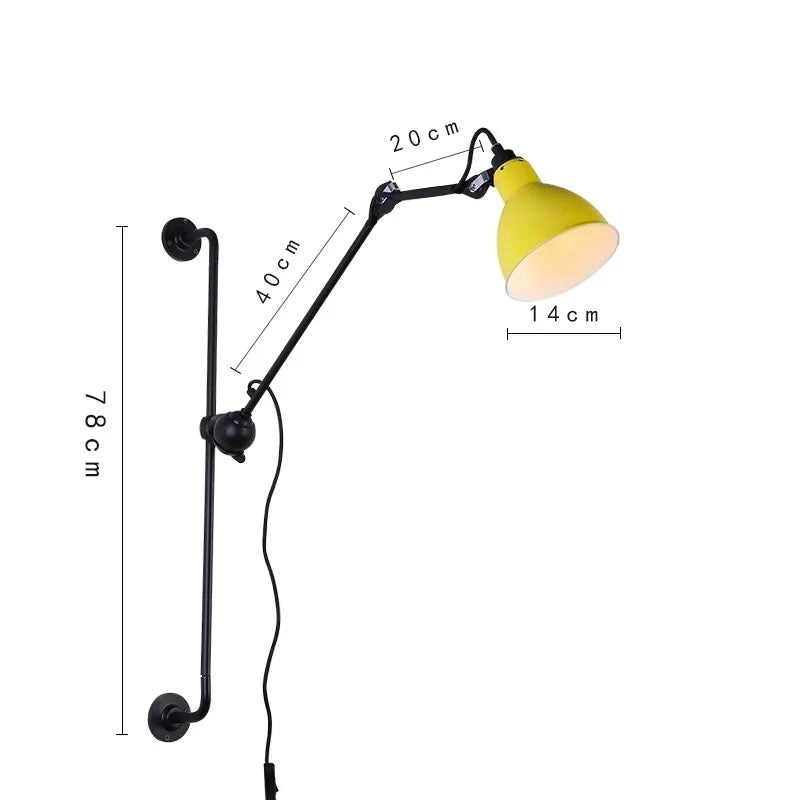 Afralia™ Adjustable Rotating LED Wall Lamp for Bedroom & Living Room