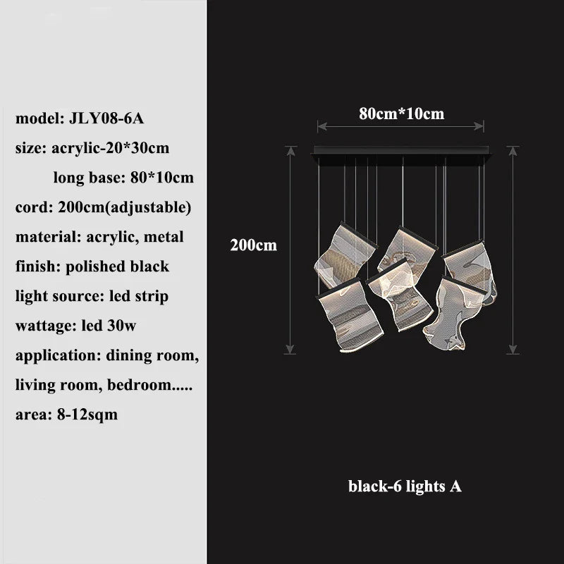 Afralia™ Modern LED Chandeliers for Home Decor & Villa, Living Dining Room Pendant Lights