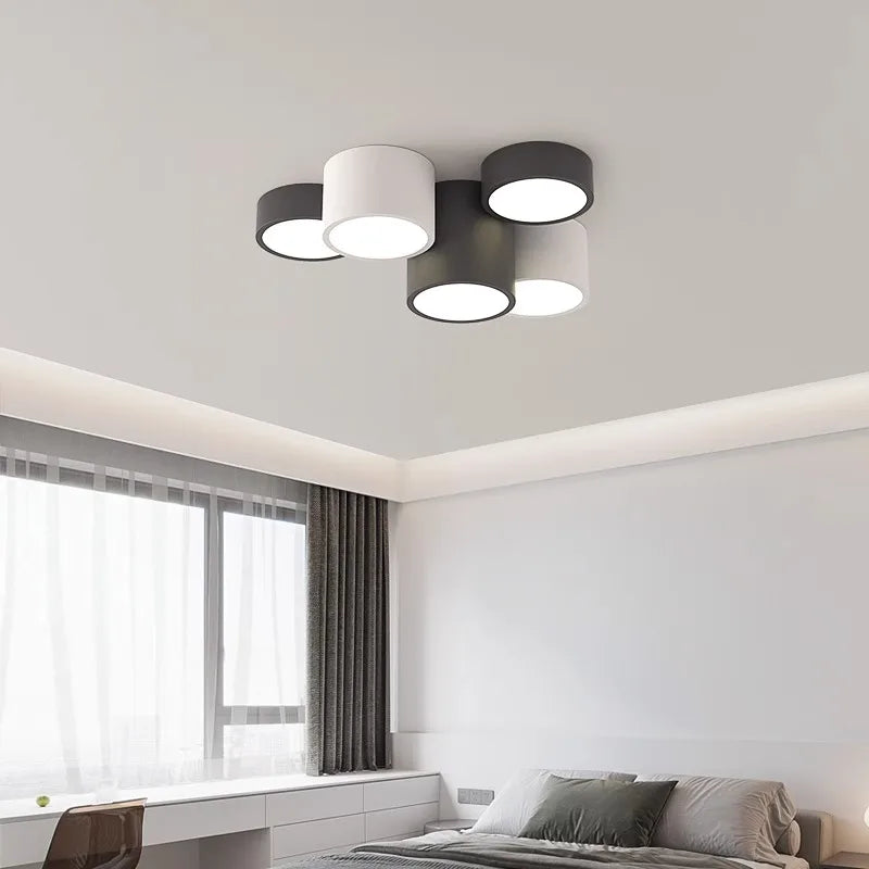 Afralia™ Cylinder LED Ceiling Lamp for Living Room and Bedroom Decor