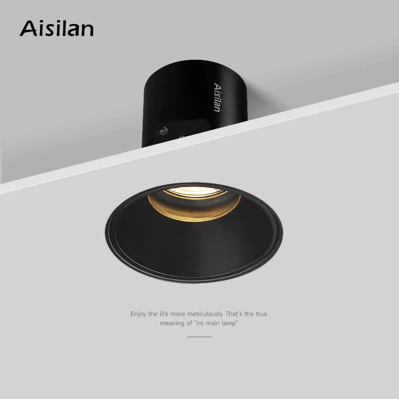 Afralia™ 7W CRI97 LED Downlight: Dimmable, Frameless, Anti-glare Spot Light