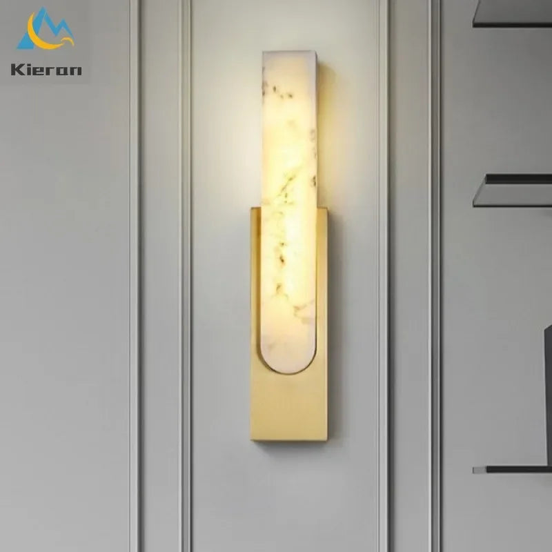 Afralia™ Cloud Stone LED Wall Light for Home Decor & Bedside Lighting