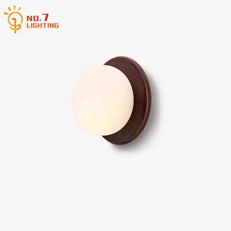 Afralia™ Cream Wind Dumplings LED Wall Light for Home Decor