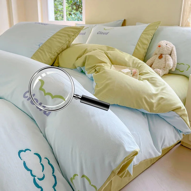 Afralia™ Soft 3D Printed Cartoon Bed Set - Double-Colored, Skin-Friendly Bed Linens for Adults