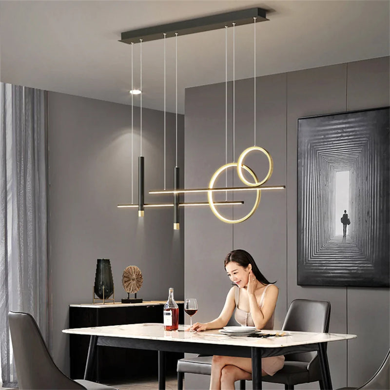 Afralia™ Star Villa Pendant Lamp: Modern, Luxurious, Creative Lighting for Restaurants, Bars, and Long Tables