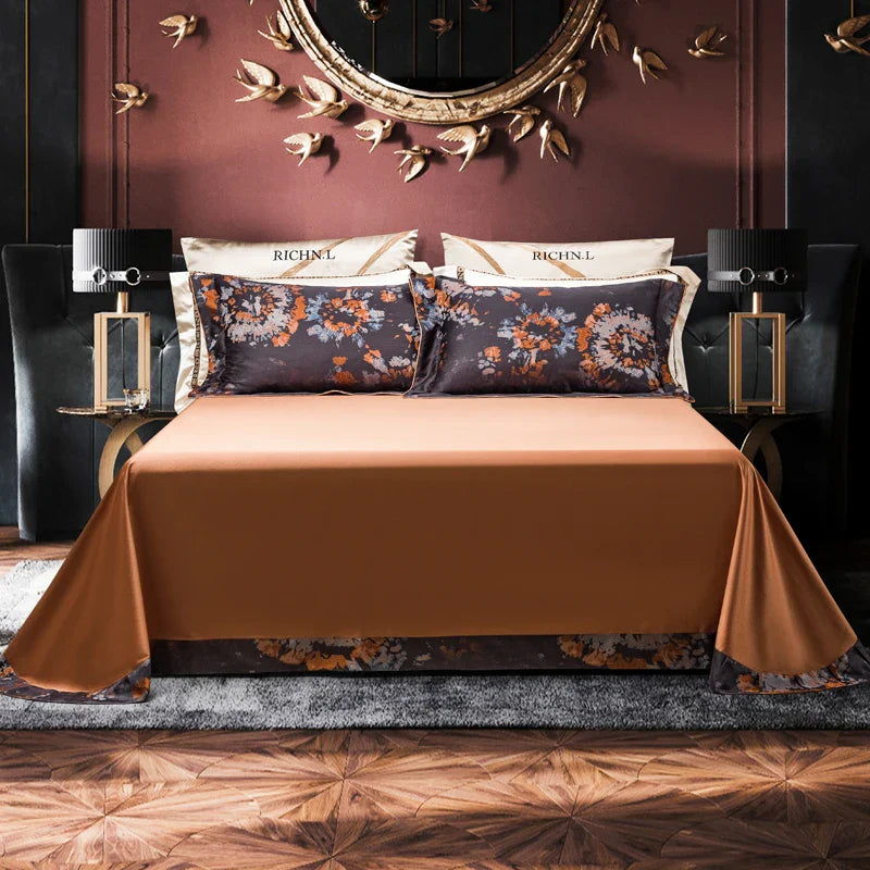 Afralia™ 1500TC Jacquard Egyptian Cotton Bedding Set for Queen King Linens