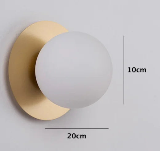 Afralia™ LED Wall Sconce Light 4W Bedroom Living Room Knob Switch Wall Lamp