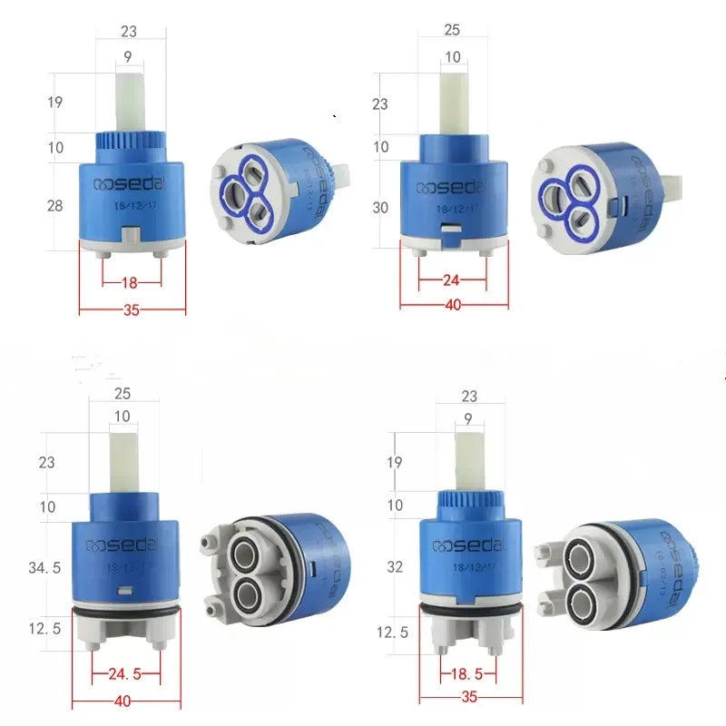 Afralia™ High Leg Faucet Ceramic Cartridge - SEDAL Brand 35mm/40mm