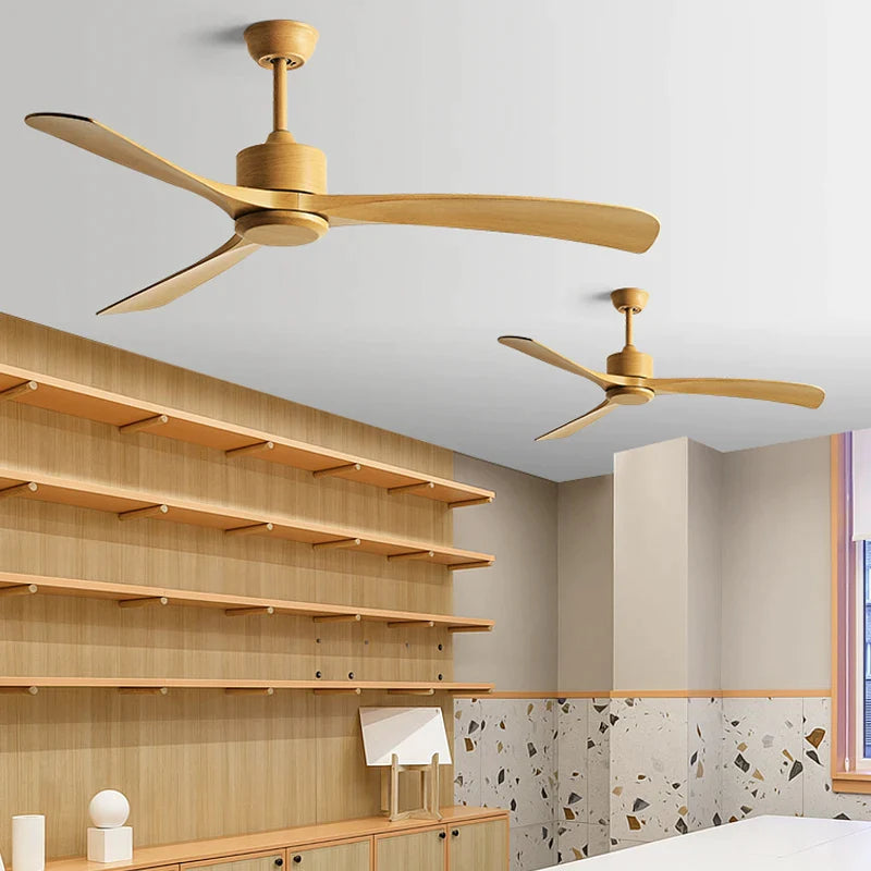 Afralia™ Retro Living Room 56" Ceiling Fan - Strong Winds, DC Motor